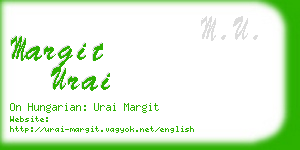 margit urai business card